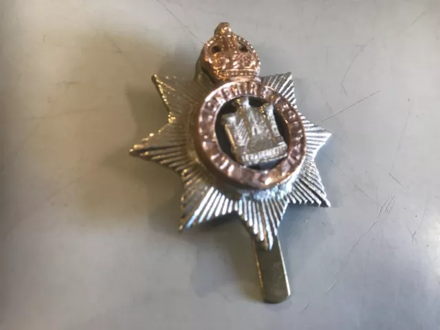 WW1 British army cap badge Devonshire regiment -  reproduction