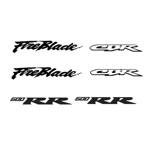 Honda CBR 600 RR Fireblade passendes Aufkleber Sticker Set Motorradaufkleber