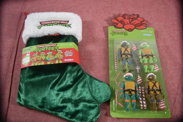 Super7 ReAction Figures: Teenage Mutant Ninja Turtles- Holiday Bundle Stocking