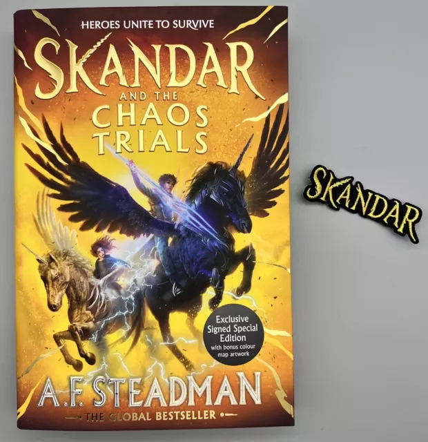 SIGNED - Skandar and the Chaos Trials: Vol 3 New 1st Edition HB FREE Patch