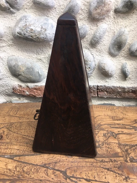 Maelzel Metronome 1880 Ancien Old   XIXe Bois Musique Instrument Marqueterie 5