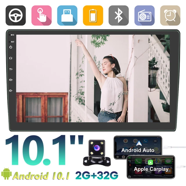 Android 10 2 Din 10.1" Car Stereo Apple CarPlay Auto Radio GPS Navi WiFi FM MP5