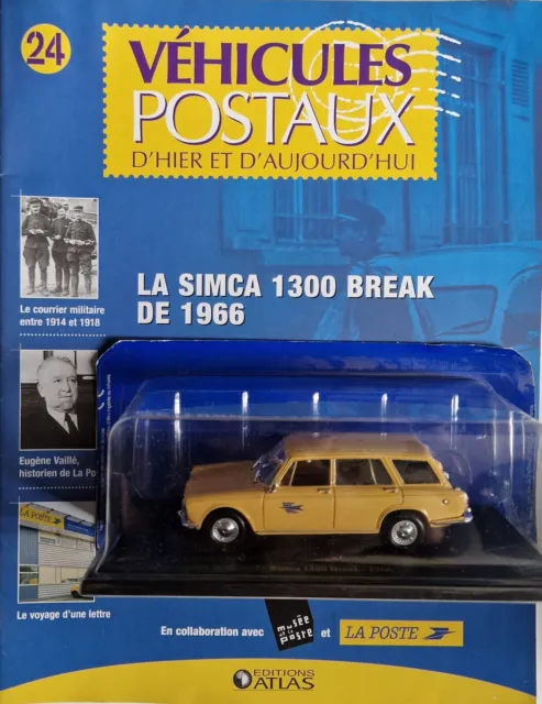 Universal Hobbies 1/43 - La poste PTT 24 - Simca 1300 break