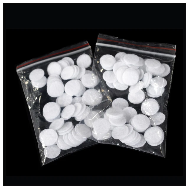 50 piezas de filtro de algodón para piezas de cuidado de la piel dermoabrasión de diamantes 11 mm