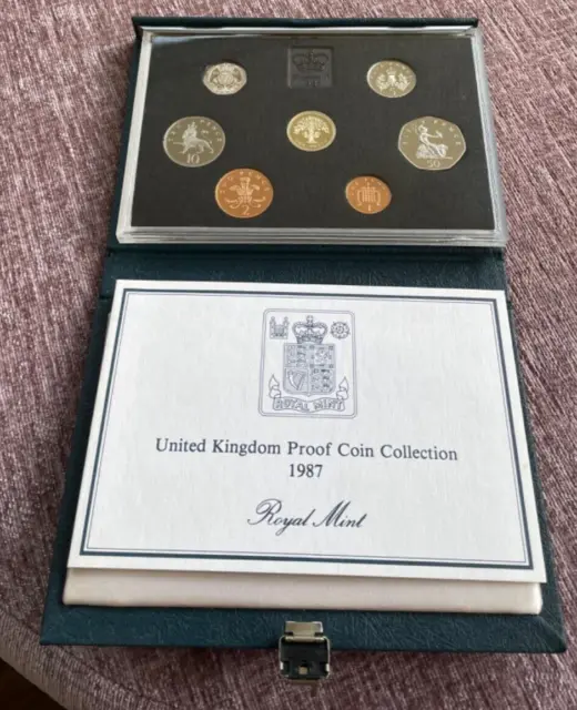 UK Royal Mint 1987 United Kingdom Proof Coin Collection
