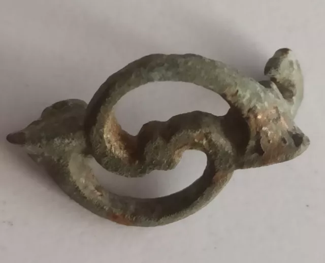 Openwork Ancient Roman Bronze Fibula (Brooch) 200-300 Ad