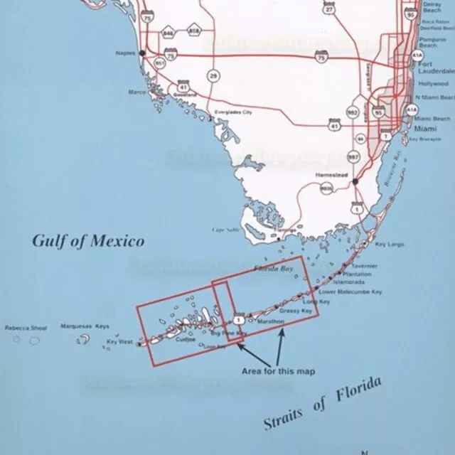 Top Spot N-208 Middle Keys Fishing Map
