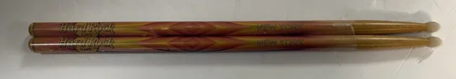 Hard Rock Cafe Art Series Drum Sticks New York City NYC New In Package Drumstick