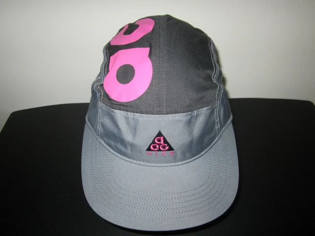 5 PANEL Aw84 Acg Cap Pink/Grey Run Hat Rare EUR 75,00 - PicClick FR