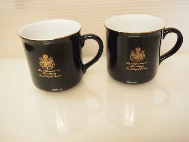 "By Appointment to His Majesty the King of Sweden"VTG Gevalia Kaffe Mugs & Tray