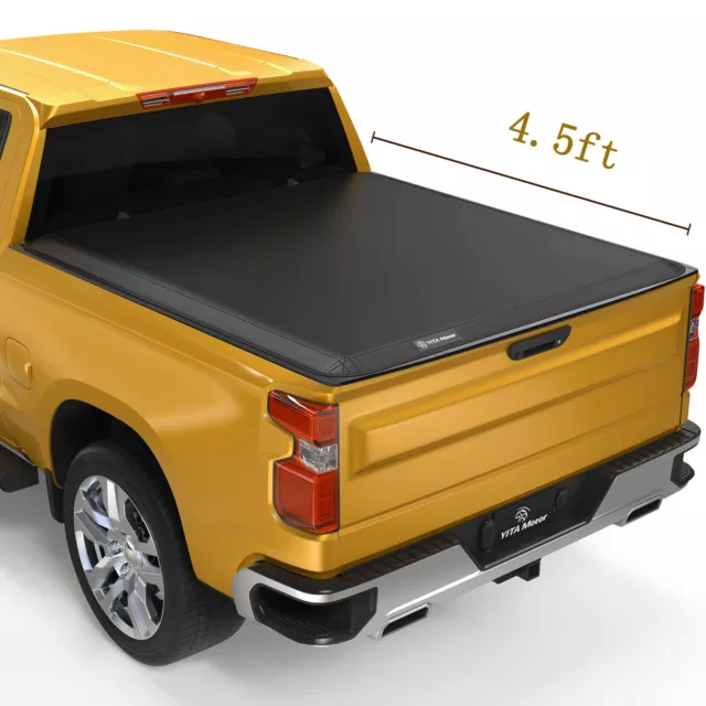 4.6FT TONNEAU COVER Soft TriFold For 20222024 Ford Maverick Truck Bed