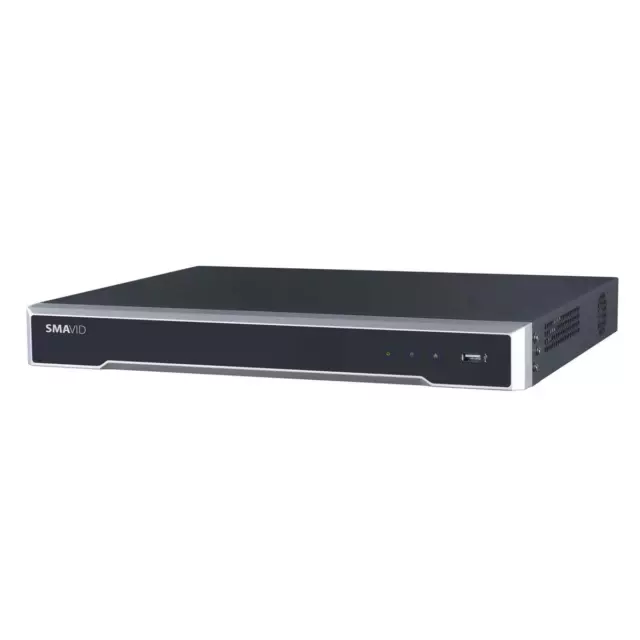 SMAVID HikVision DS-7608NI-K2 NVR 8-Kanal Netzwerkrekorder mit 4K-HDMI Anschluss