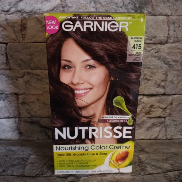 GARNIER NUTRISSE NOURISHING Color Creme Hair Color Mahogany Dark Brown
