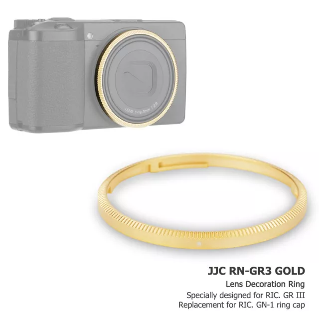 JJC Lens Decoration Protect Ring Cap for Ricoh GR III GRIII GR3 as Ricoh GN-1