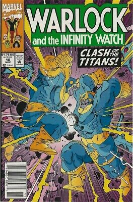 Marvel - Warlock And The Infinity Watch # 8 Newsstand Thanos - High Grade Copy