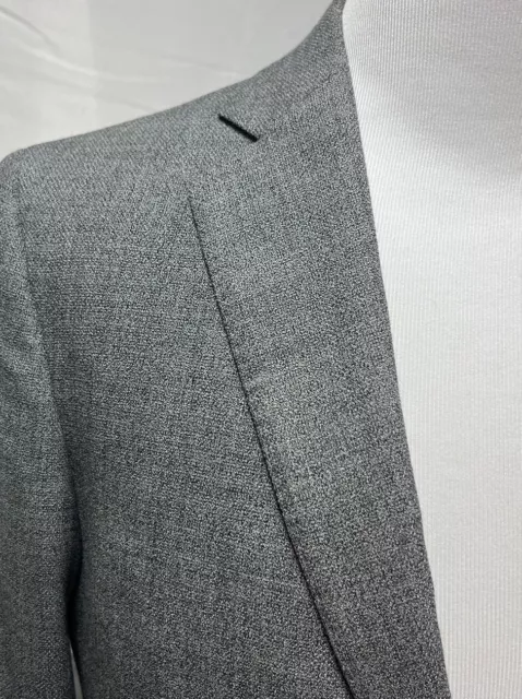 Men's Brooks Brothers Regent Fit Gray Woven Wool 2-Button 40R Blazer Suit Jacket 3