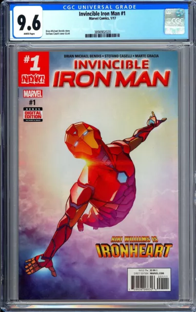Invincible Iron Man #1 CGC 9.6 3890902020 Riri Williams is IRONHEART!