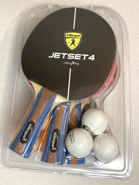 4 Ping Pong Paddle Jet Set 4 Premium 5 Ply Wood Blades Covered With Rubber