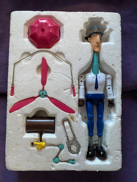 Poupée Inspecteur Gadget – Bandaï 1983 – Vintage – Fabriquée En France