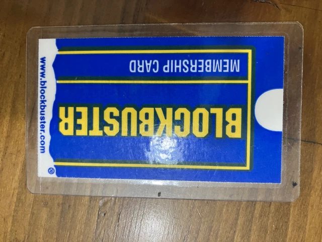 Blockbuster Video Membership Card 2007 Laminated