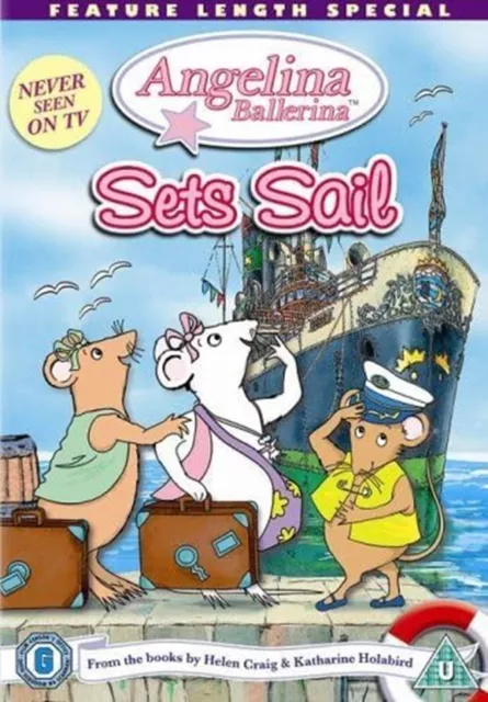 ANGELINA BALLERINA Sets Sail DVD Children Family Animation UK Release New R2