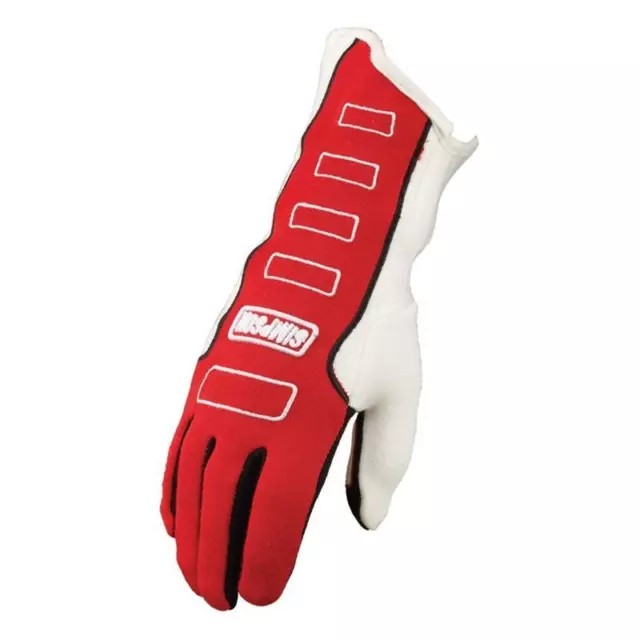 Simpson LTS Competitor Racing Double Layer Red Driving Gloves SFI Small 21300SR