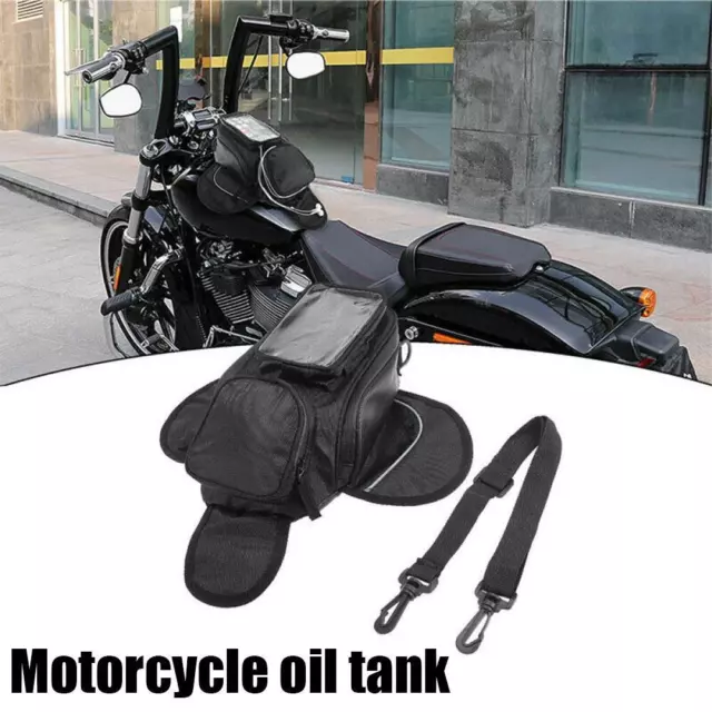 Motorcycle Magnetic Oil Fuel Tank Bag Motorbike Waterproof Saddle Universal W3U0