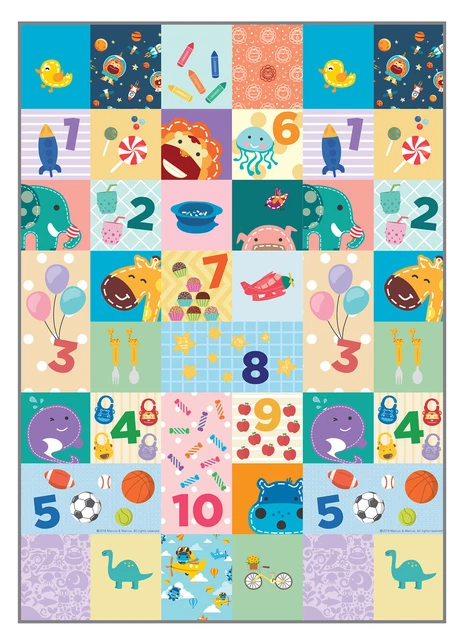 Marcus & Marcus Outdoor Picnic/Beach Mat 180x150cm Waterproof Counting is Fun 0+