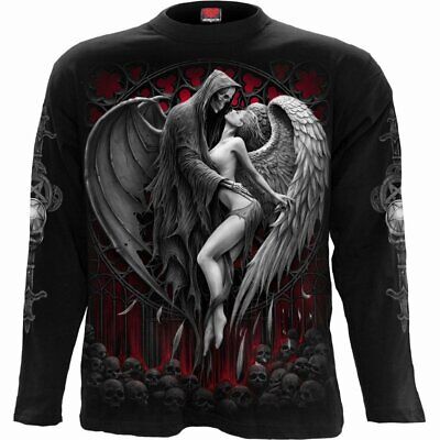 Spiral Direct Forbidden Mietitore Angel Scheletro Goth T-Shirt
