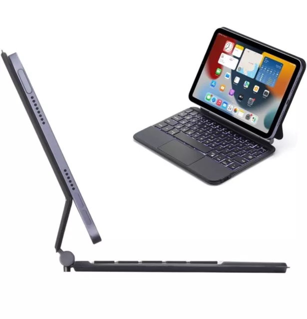 Henghui iPad Mini 6th Gen Magnetic Keyboard Case - Floating Cantilever Stand