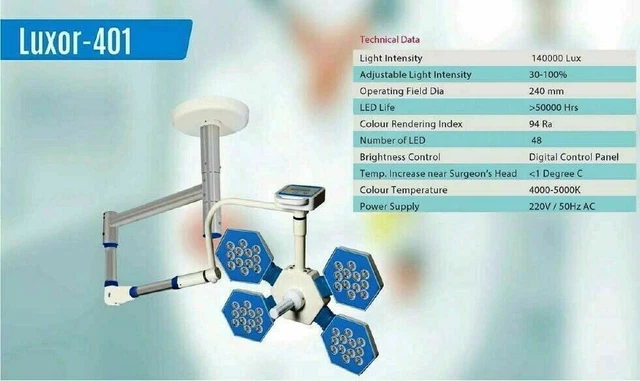 OT Lights Operation Digital Control Panel Operating Light Exam. Surgical OT Lamp