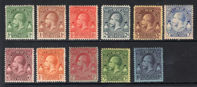 M22423 Turks & Caicos Islands 1928 SG176/86 - 1928 Definitives