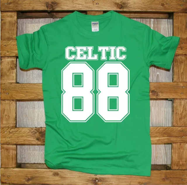 Maglia J359 Celtic 88 Football St Patrick Hooligans Green Brigade T-shirt Irish