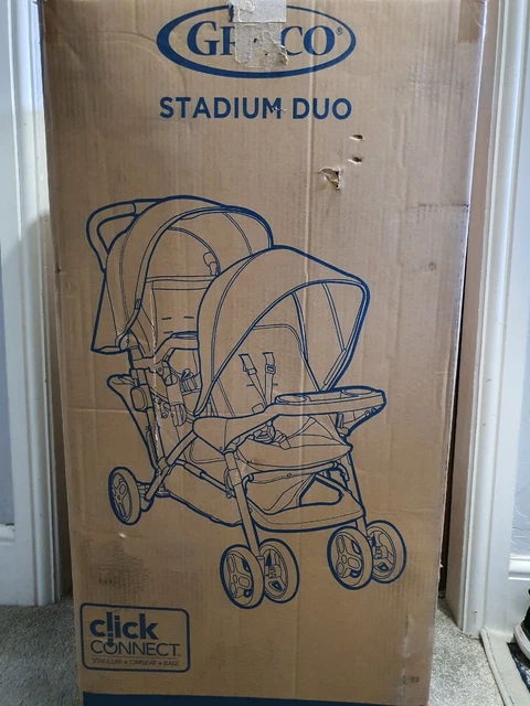Cochecito tándem Graco Stadium Duo con conexión de clic - negro/gris