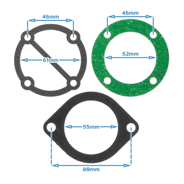 AIR COMPRESSOR CYLINDER Head Replacement Gasket Kit Valve Plate Sealing