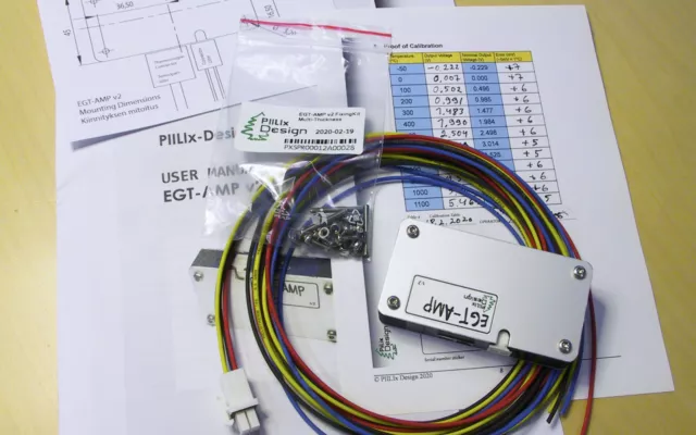 EGT-AMP v2 1-Channel Thermocouple Amplifier for Exhaust Temperature Measurements