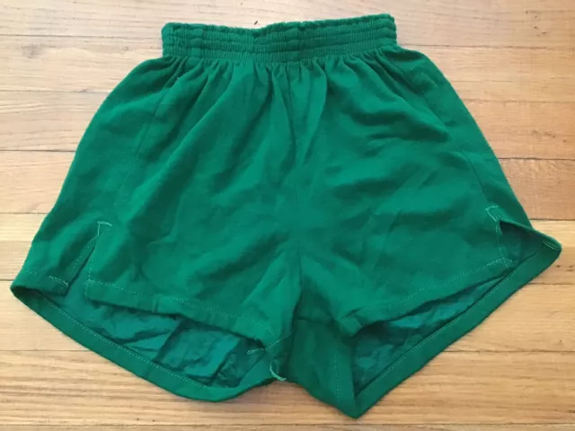 VTG 50's Dodger Sportswear Green Athletic Gym PE Mens Shorts Running Orlon Sz. M