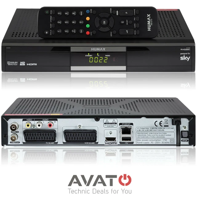 HUMAX PRHD2000C DIGITAL Kabelreceiver DVBC HDMI SKY & HD+ für