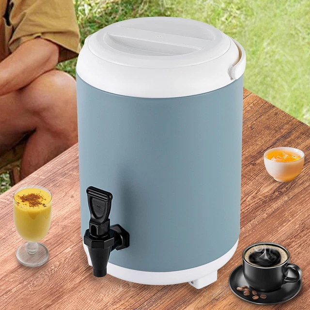 1.9 Gallon Coffee Dispenser Insulated Hot & Cold Bulk Beverage Server Stainless