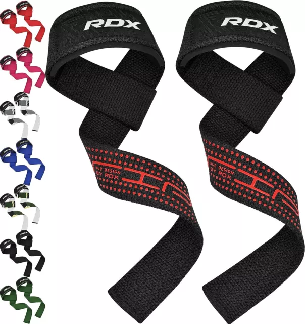 RDX Weight Lifting Straps,Powerlifting Deadlifting, Anti Slip 60CM Hand Bar 5MM