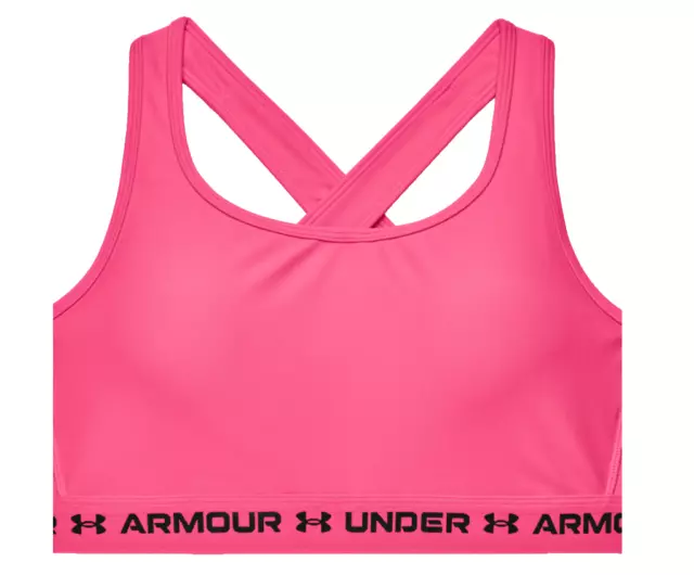 Under Armour Womens Cross-Back Mid-Impact Compression Sports Bra, SIze 2X,  GREEN