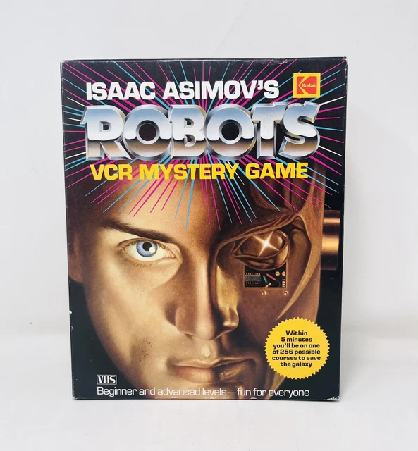 ISAAC ASIMOV'S ROBOTS VCR VHS Mystery Suspense Game Vintage 80s Kodak