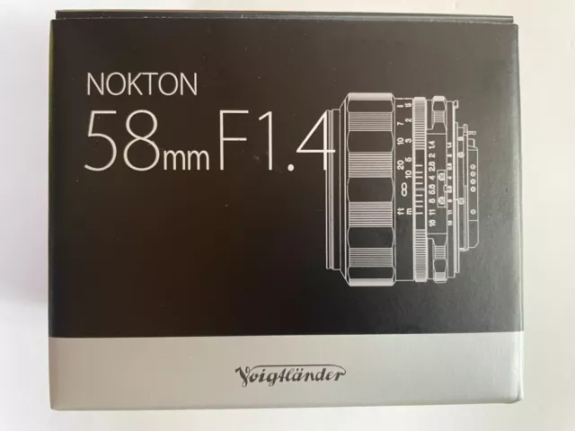 VOIGTLANDER NOKTON 58mm f1.4 SL II S BLACK Nikon AIS Lens