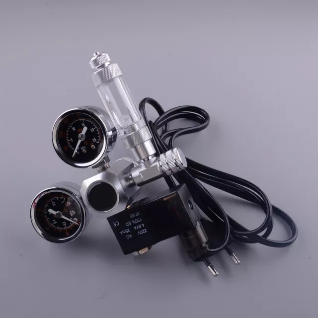 Aquarium CO2 Regulator Dual Gauge Display With Bubble Counter And Check Valve