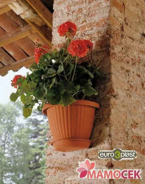 COPRIVASO Euro3plast fioriera mey con ruote bianco cm.35 vaso portavaso  piante