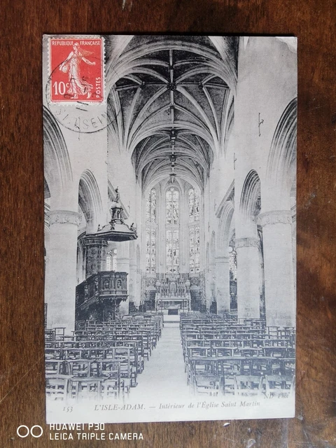 CPA - 95 - L'ISLE ADAM - Intérieur de l'Eglise Saint Martin