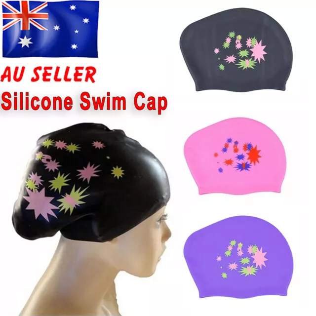 Extra Large Swim Cap For Dreadlocks & Braids Protect Ears Long Hair Silicone