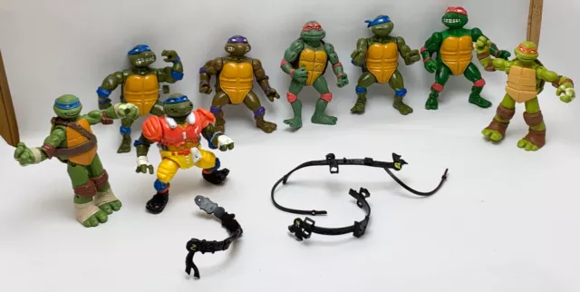 TMNT Action Figure Teenage Mutant Ninja Turtles Vtg 1980's 1990’s 2000s Lot Of 8