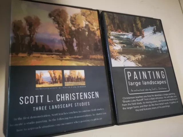 Scott L Christensen - Three Landscape Studies & Painting Large Landscapes