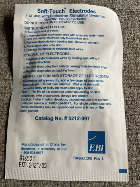 Lot Soft Touch Electrodes & Accessories for Biolectron Stimulator Systems